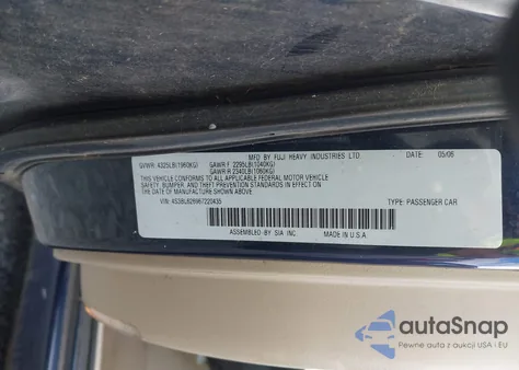 2006 Subaru Legacy 2.5I из США, поврежденный, VIN 4S3BL626967220435